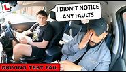 CONFIDENT Learner Driver Is SHOCKED He Failed His Driving Test