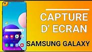 Comment faire une capture d’écran sur Samsung Galaxy A10
