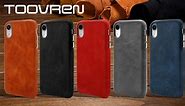 TOOVREN iPhone XR leather case