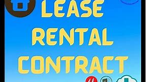 Editable RENTAL CONTRACT | Lease AGREEMENT Template | Download Word Document