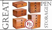 5 Drawer Pen Storage Chest for Fountain Pens