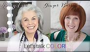 Choosing the right color palette for your GRAY HAIR – Kerry-Lou interviews color expert Ginger Burr