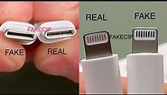 Fake vs Real Cable USB - C Lightning For iPhone iPad Apple