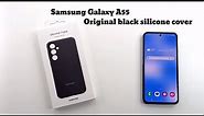 Original Samsung Galaxy A55 black silicone cover