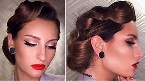 50's INSPIRED VINTAGE UPDO HAIRSTYLE TUTORIAL