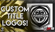 WWE2K18 | How to create custom championship logos | Affinity designer tutorial