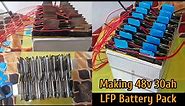 How to make 48v30ah lifepo4 battery pack | lfp pouch cell |diy battery pack@VippoTech
