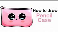 How to draw a cute pencil case easy step by step