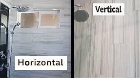 Horizontal vs Vertical Shower Tiles MODERN SHOWERS Bathrooms DIY Project