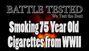 Oldest Cigarettes Ever Smoked on Camera - Veterans Unboxing WWII Lucky Strike Cigarettes from 1942