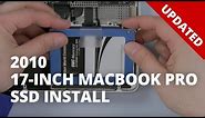 How to Install a SSD or HDD in a 17-inch MacBook Pro 2010 - UPDATED