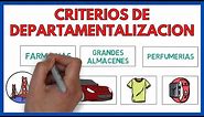 CRITERIOS de la DEPARTAMENTALIZACION ⭐ | Economía de la Empresa 144#