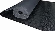 Nisorpa 3mm Thick Garage Floor Rubber Mat 16.4 x 3.3 fts Rubber Garage Floor Mats Heavey Duty 5-line Garage Flooring Roll Non-Slip Rubber Mats Flooring Parking Mats for Garage Industry Home Gym