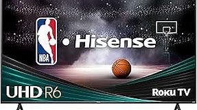 Hisense 65-Inch Class R6 Series 4K UHD Smart Roku TV with Alexa Compatibility, Dolby Vision HDR, DTS Studio Sound, Game Mode (65R6G),Black