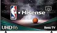 Hisense 55-Inch Class R6 Series 4K UHD Smart Roku TV with Alexa Compatibility, Dolby Vision HDR, DTS Studio Sound, Game Mode (55R6G)