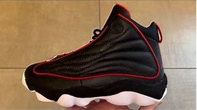 Jordan Pro Strong Black University Red Basketball Shoes