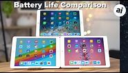 2018 iPad vs 2017 iPad & 10.5" iPad Pro - Battery Life Comparison!