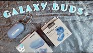 Samsung Galaxy Buds+ Cloud Blue Unboxing | Aesthetic | ASMR | with music