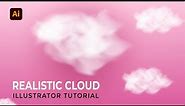 Realistic cloud adobe illustrator tutorial | Creating realistic clouds in Adobe Illustrator #cloud