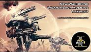 New AT Warhound Weapon Cards Review from the Legions Imperialis Boxed Set