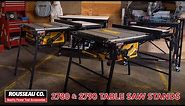 Rousseau Co. model 2780 and 2790 Table Saw Stands