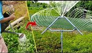 DIY garden sprinkler from PVC pipes for wife | Sprinkler ideas