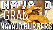 Navajo Grandma makes Navajo Burgers with Frybread