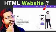How to create a website using HTML in 1 Hour 🔥 (NO CSS) | Techno Brainz