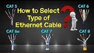 Comparison of Ethernet Cable CAT5, CAT6, CAT7 and CAT8 |Types of LAN Cable