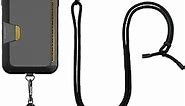 Smartish iPhone 15 Pro Max Wallet Case with Crossbody Lanyard Strap - Wallet Slayer Vol. 1 - [Slim + Protective] Credit Card Holder with Universal Detachable Shoulder Neck Strap - Black Tie Affair