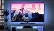BIG TV Living Room Setup | LG 75” NanoCell