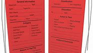 5S Red Tags (100 Pack)- Lean Visual Management | Enna.com