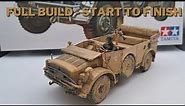 Building the German Horch 4x4 Type 1A: 1/35 Scale Model Kit from Tamiya