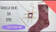 How to Knit Socks on DPNs - A Tutorial by Crazy Sock Lady