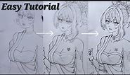 How To Draw Yoimiya From Genshin Impact | Easy Tutorial | Anime Girl Art For Beginners 🎨 | P1