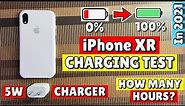iPhone XR Charging Test In 2021|5W Charger|How Many Hours?