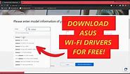 How to Install ASUS Wi-Fi Driver On Windows 11/10/8/7 | Fix WiFi Driver Missing In ASUS LAPTOP / PC