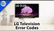 LG Television Error Codes