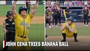 John Cena makes his first at-bat for Savannah Bananas 🤣 | ESPN