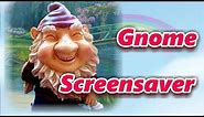 ▶️ Free Garden Gnome Screensaver. Free Screensaver With Clock. Easily Add You Own Music. 🌏