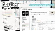 How to organize for school with Notion! 📚 | Free template + widgets ✨