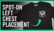 Left Chest Print Placement Made Easy - How To Place Left Chest Logos & Prints