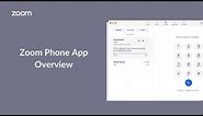 Zoom Phone App Overview