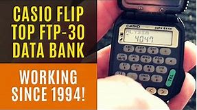 Casio Flip Top FTP-30 Data Bank Watch - Still works after 23 years!!!