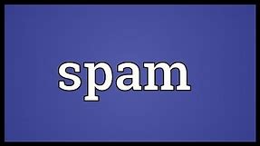 Spam Meaning