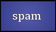 Spam Meaning