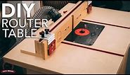 DIY Router Table Build (FREE PLANS)