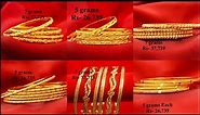 5 Grams gold bangle designs with price | Simple Gold Bangles Designs 2022
