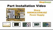 LCD TV REPAIR TV WILL NOT TURN ON - Sharp TV Power Supply Board Replacement Models LC-46 LC-52 LC-C
