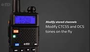 BTECH UV-5X3 Tri-Band Radio: High-Power Amateur Handheld with USB-C Charging - VHF, 1.25M, UHF - Customizable Features - Comprehensive Accessory Bundle Included